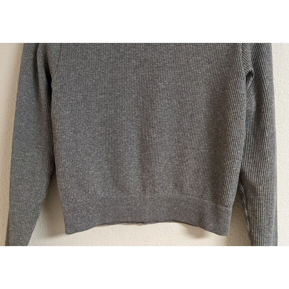 ACTIVE DOMINO Fashion Heather Gray Nylon Stretch Full Zip Athletic Jacket L - Picture 8 of 10